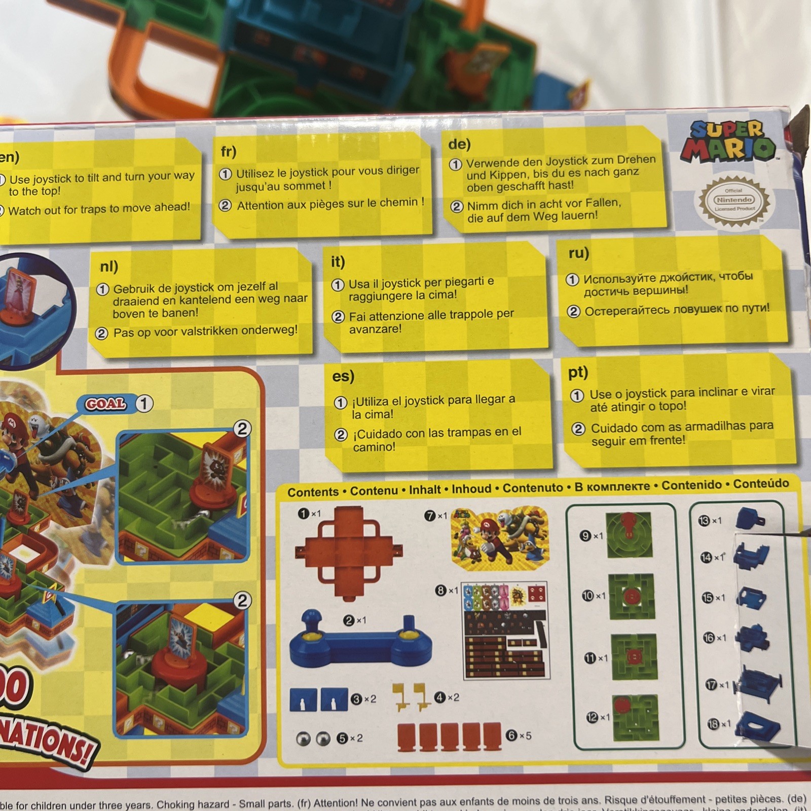 Epoch Games Super Mario Adventure DX Tabletop Skill and Action Game.