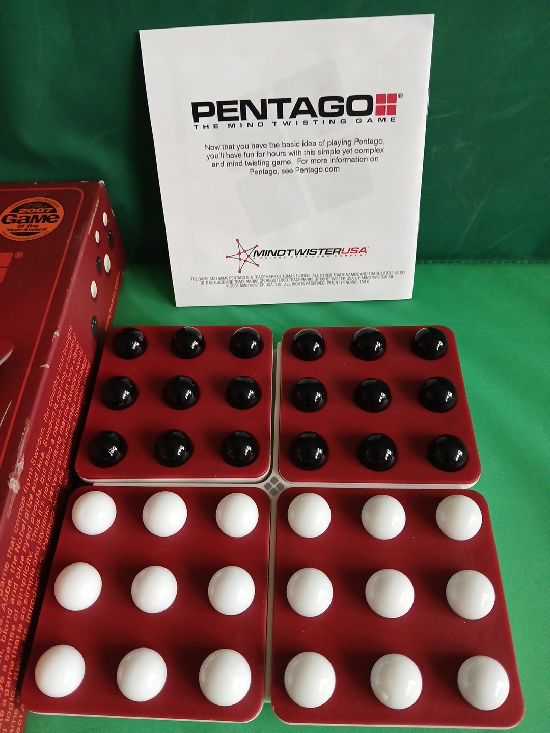 Pentago The Mind Twisting Abstract Strategy Board Game 2 Players Age 6+