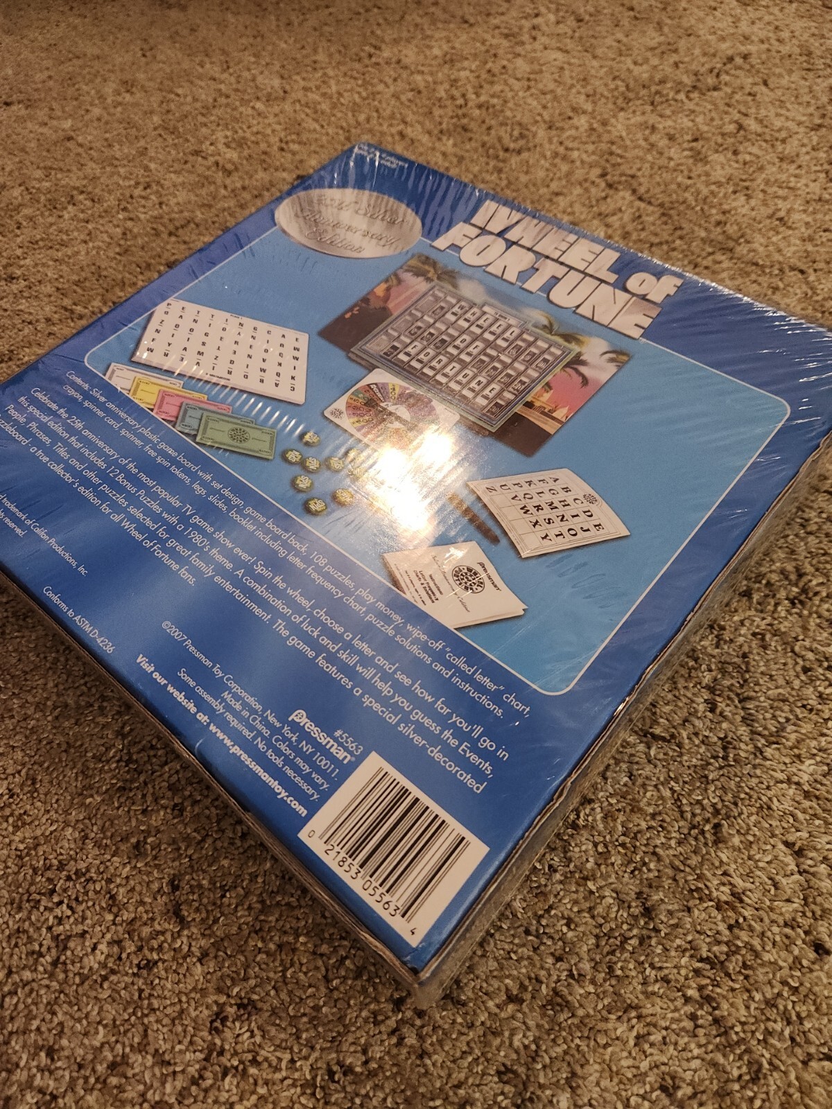 NEW Wheel of Fortune 25th Silver Anniversary Edition 2007 Pressman Sealed