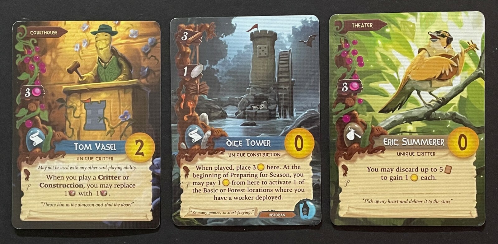Dice Tower Alternate Art Promo Cards for Everdell Board Game Starling Games NEW