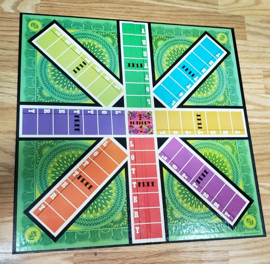 Vintage 1972 LOTTERY BOARD GAME – Selchow & Righter – Complete