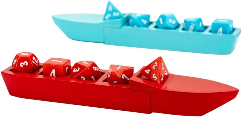 Fanroll Battleship Search and Destroy Board Game, Launch Dice to Sink Enemy Subs