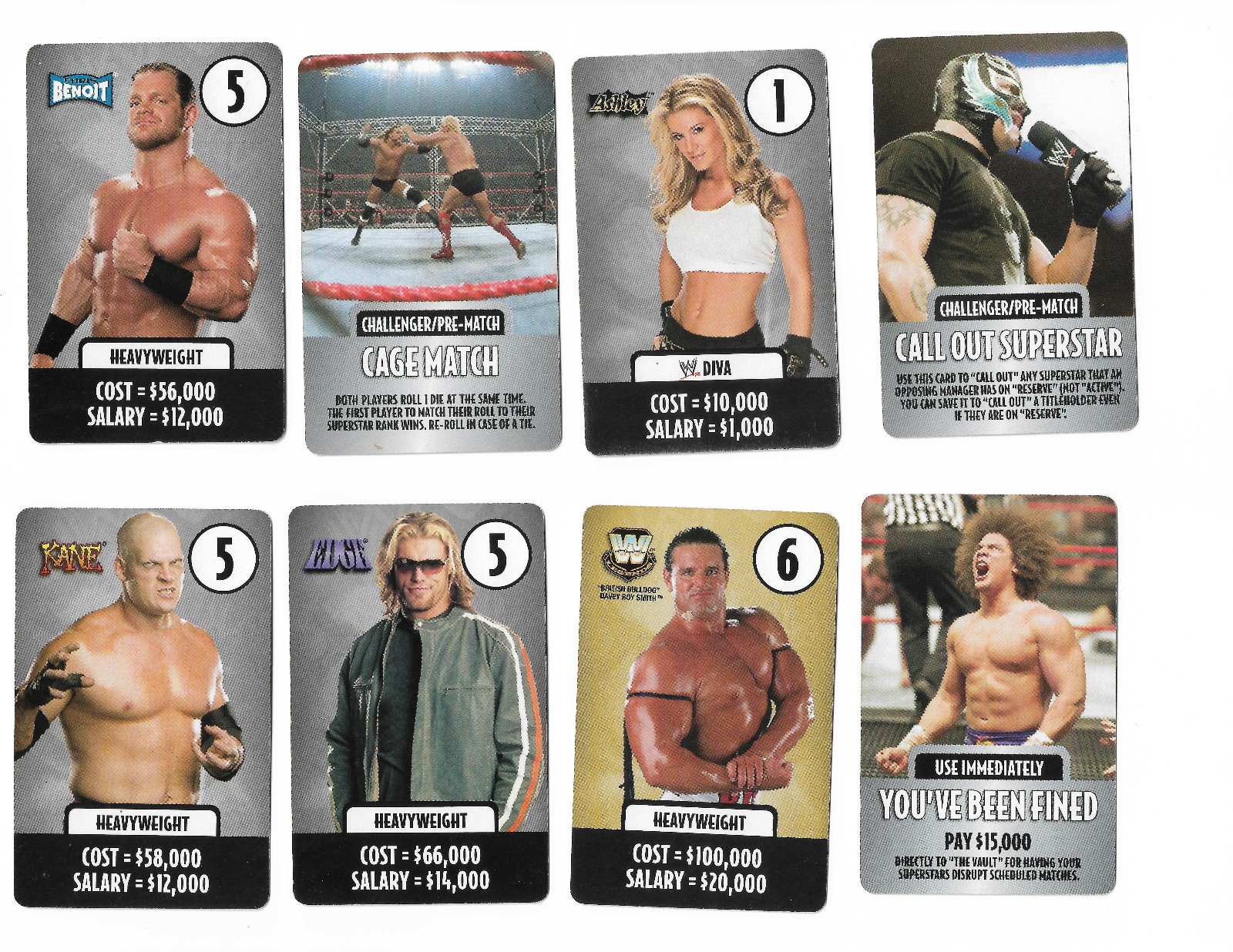 wwe DVD Board Game WWE Chaos Raw Cards Lot Of 86 Ray Booker
