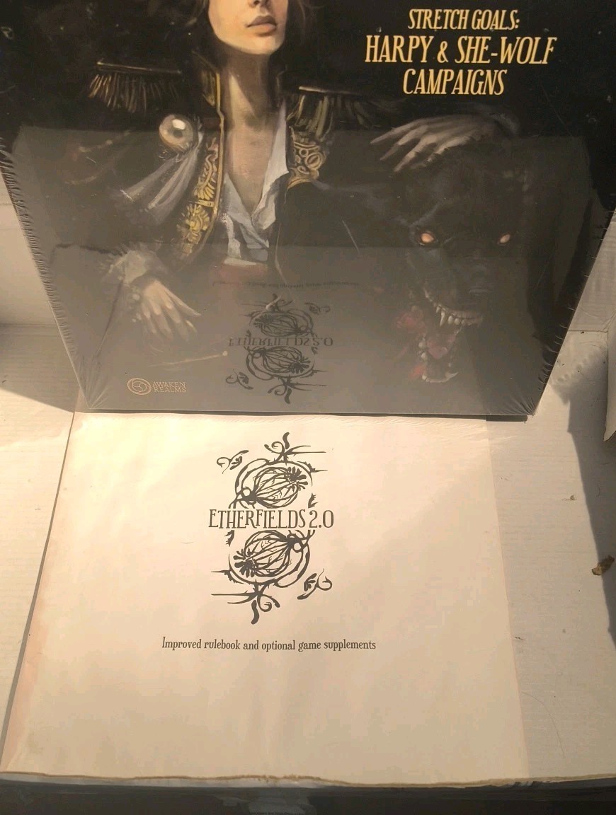 Etherfields Lot Kickstarter 2.0 Campaign, Harpy & She-Wolf, Funeral Witch SEALED