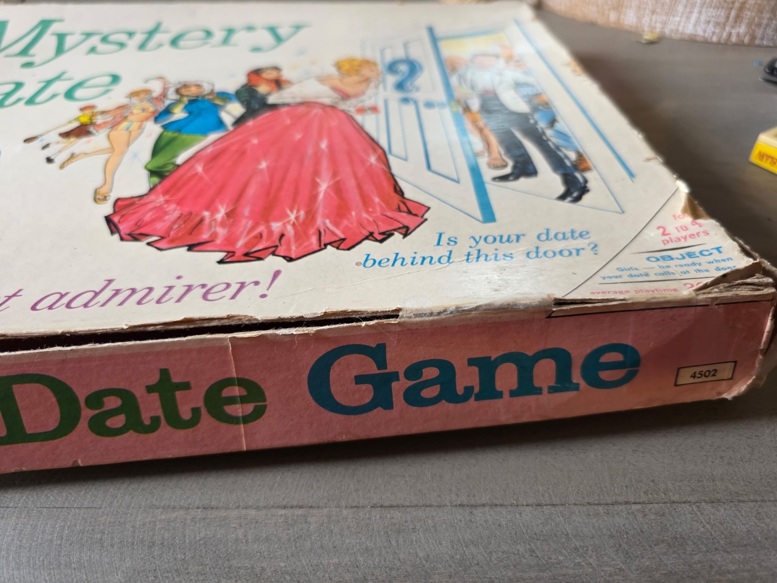 Milton Bradley Mystery Date Board Game Dating Theme 2-4 Players Ages 8-14