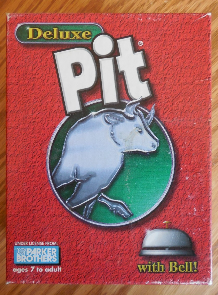 EUC 1998 Parker Brothers “Deluxe Pit” Card Game with Bell 3-8 Players Ages 7+