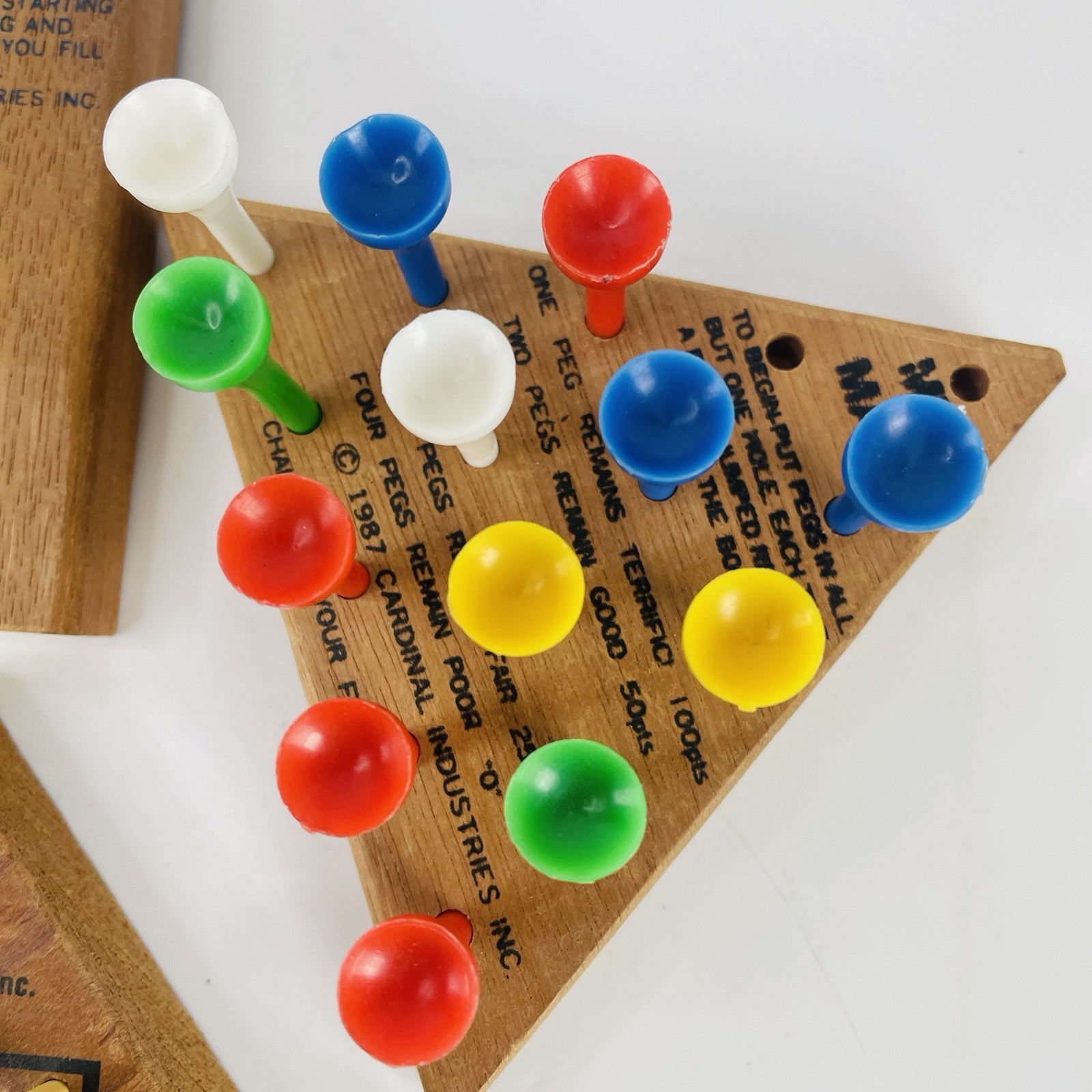 7 VTG Cardinal Reiss PEG & WOOD Brain Puzzler Games Mind Magic Starburst ETC