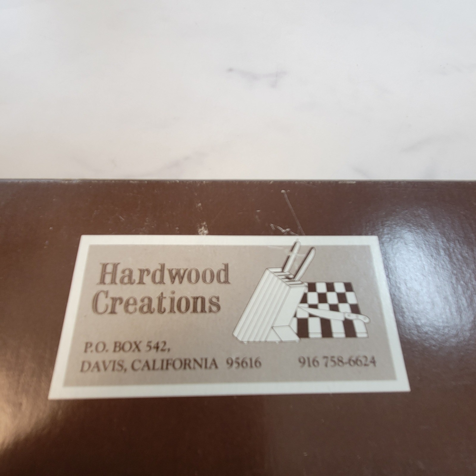 Vtg Hardwood Creations Cribbage Board Handmade Signed David Levy Metal Pegs Box