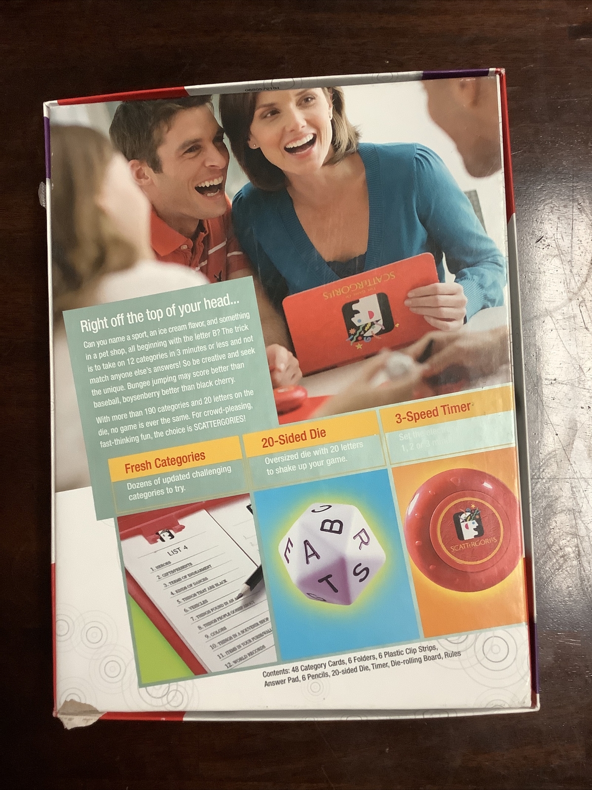 Parker Brothers The Game of Scattergories 2009 – Adult Owned – Complete