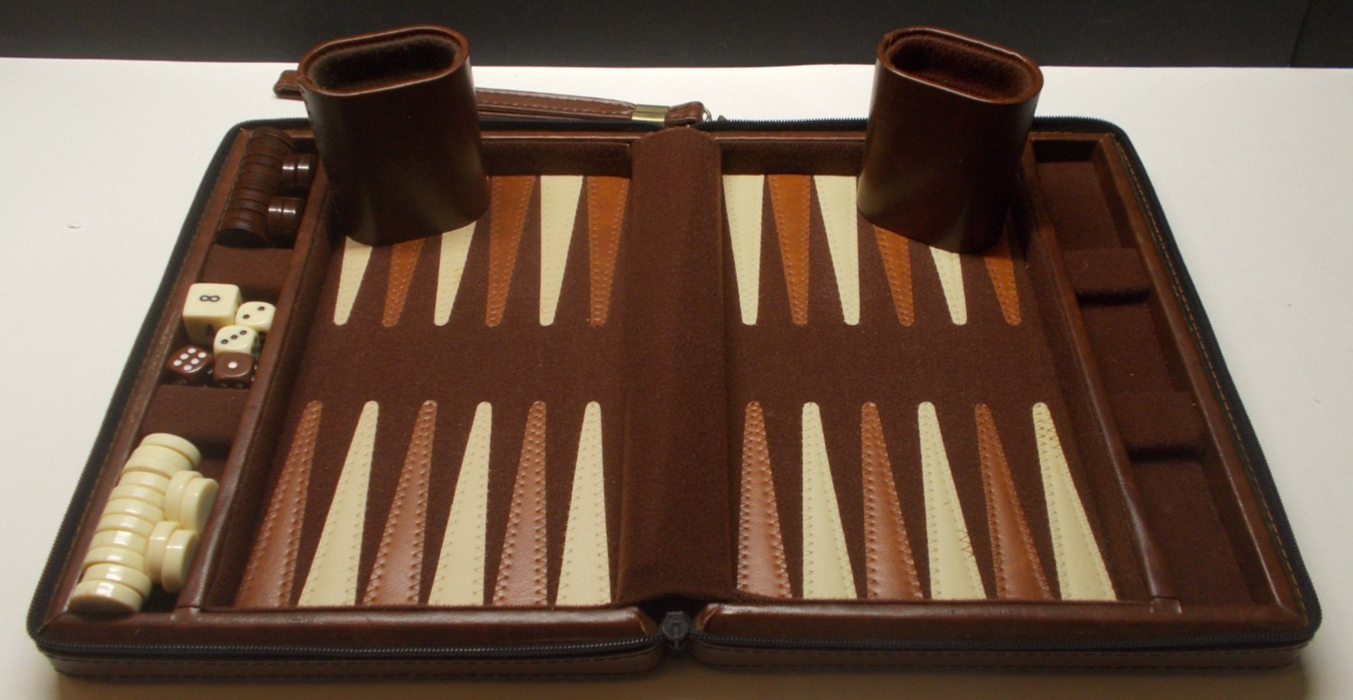 Magnetic Travel Backgammon Carry Zipper Case