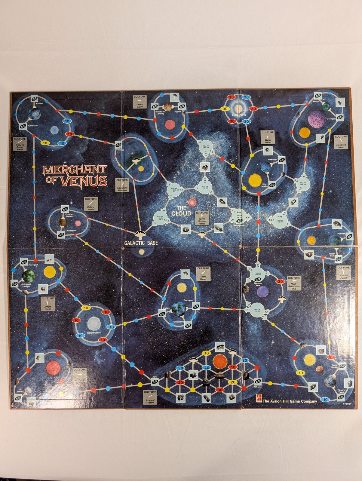 Merchant of Venus Board Game Avalon Hill Game Company 1988