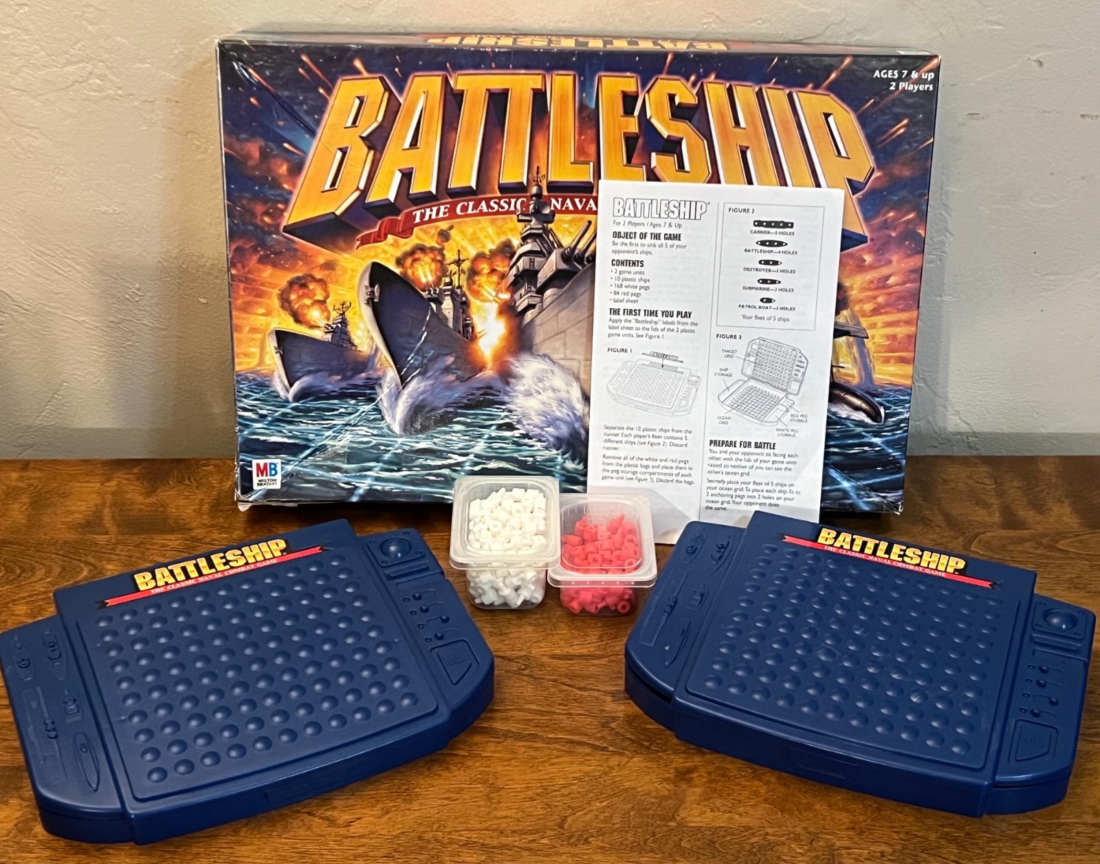VTG Milton Bradley 2002 Battleship The Classic Naval Combat Board Game, Complete