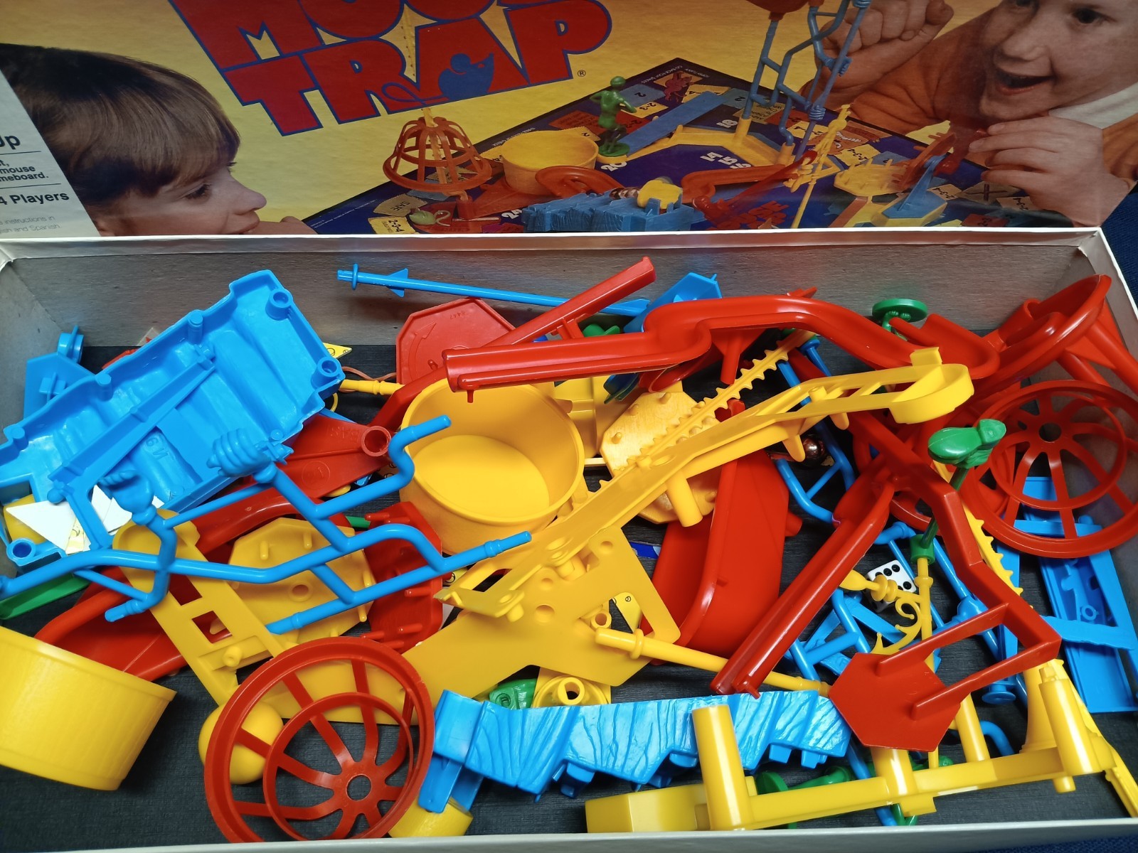 VINTAGE 💯 % Mouse Trap COMPLETE Milton Bradley 1986 Classic Board Game Family