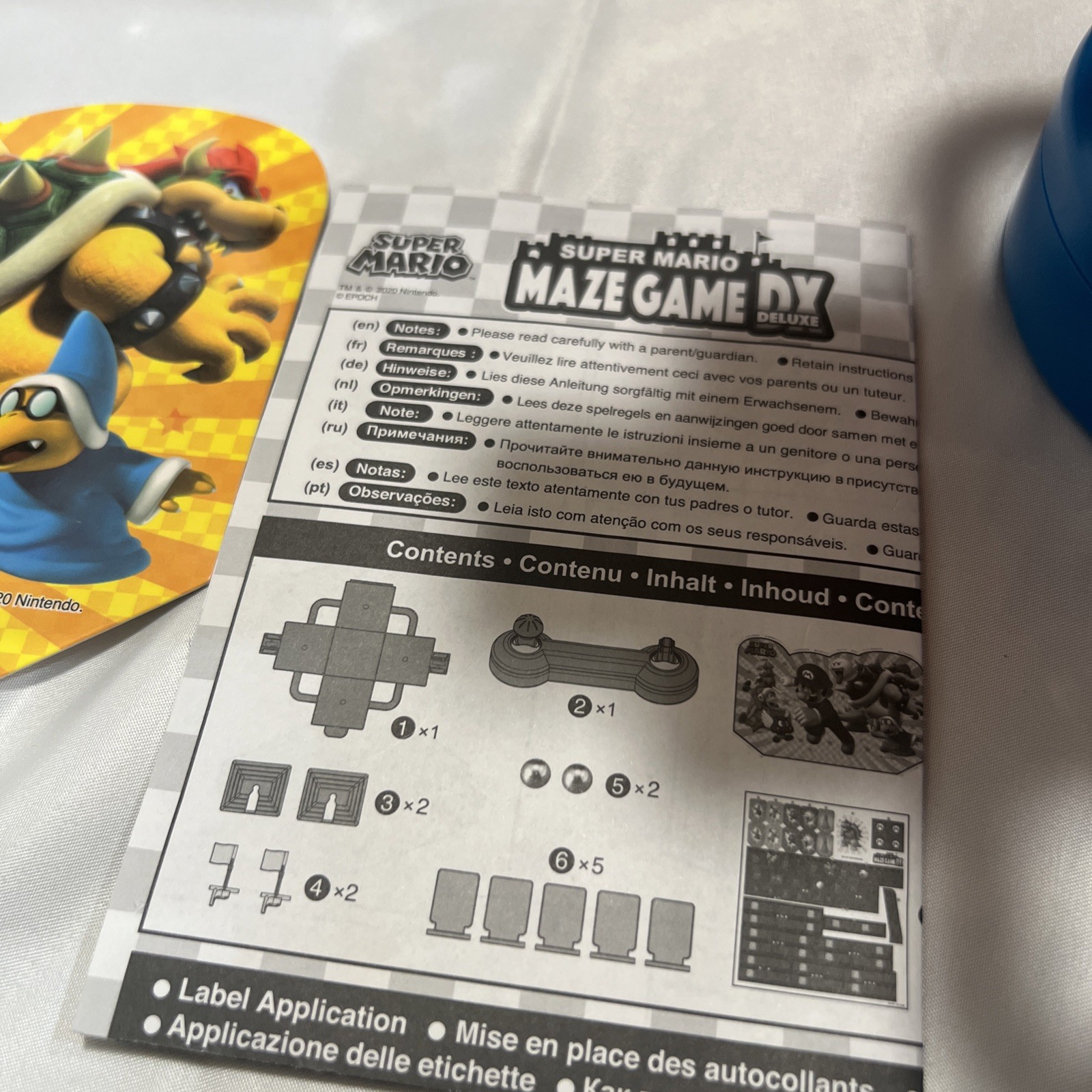 Epoch Games Super Mario Adventure DX Tabletop Skill and Action Game.