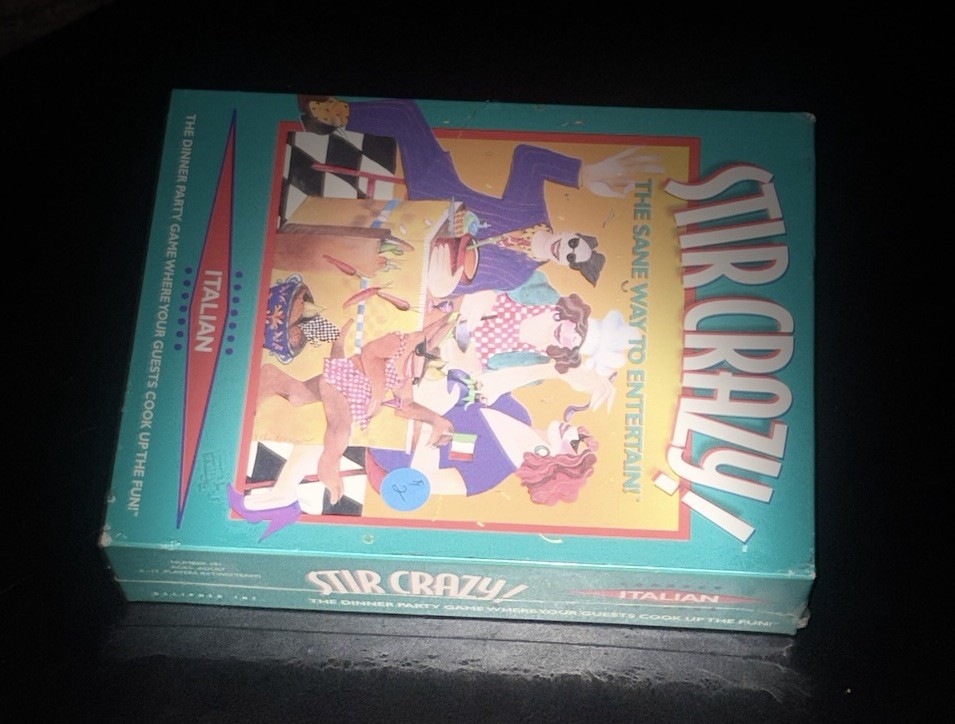 🔥Stir Crazy! Italian The Sane Way to Entertain VTG Dinner Party Game 1996 New