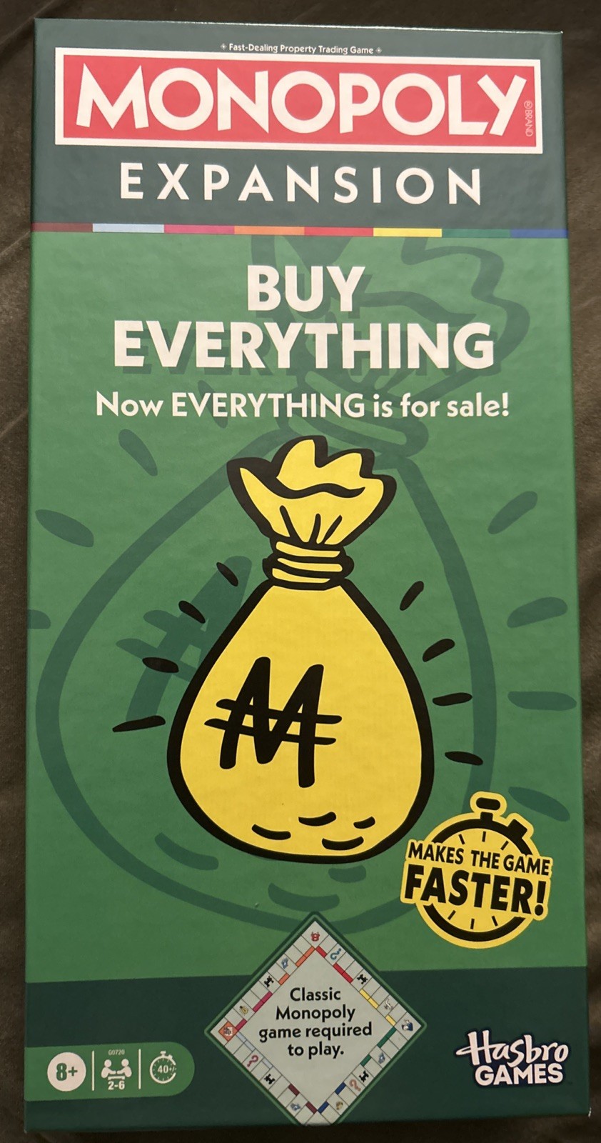 Monopoly Buy Everything Expansion Pack – Classic Monopoly Required