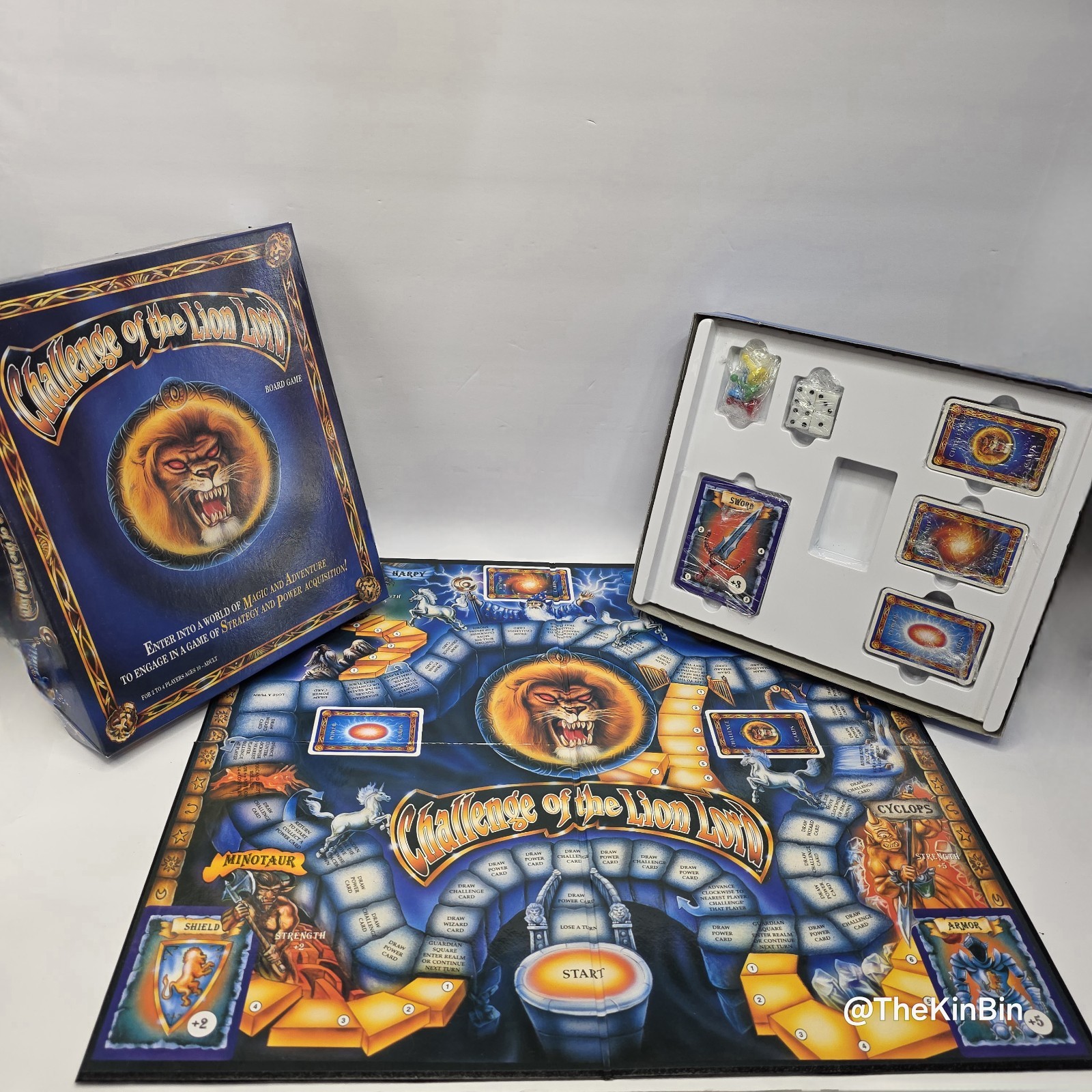 Challenge Of The Lion Lord 1995 Board Game Rare Vintage 100% Complete GUC
