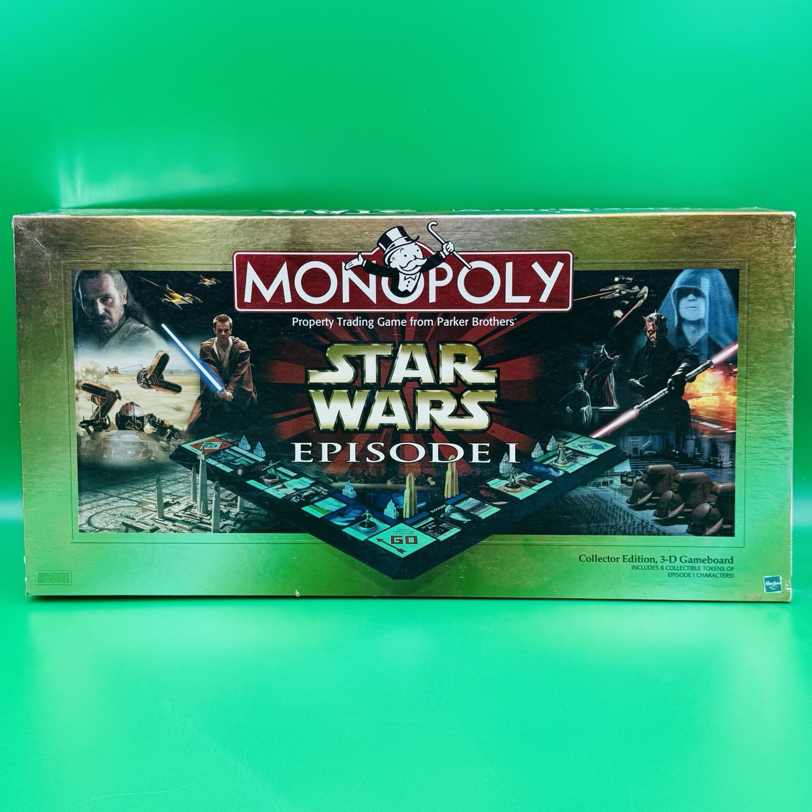 Star Wars Episode I Monopoly Collector Edition 3D Board Open Box / 100% Complete