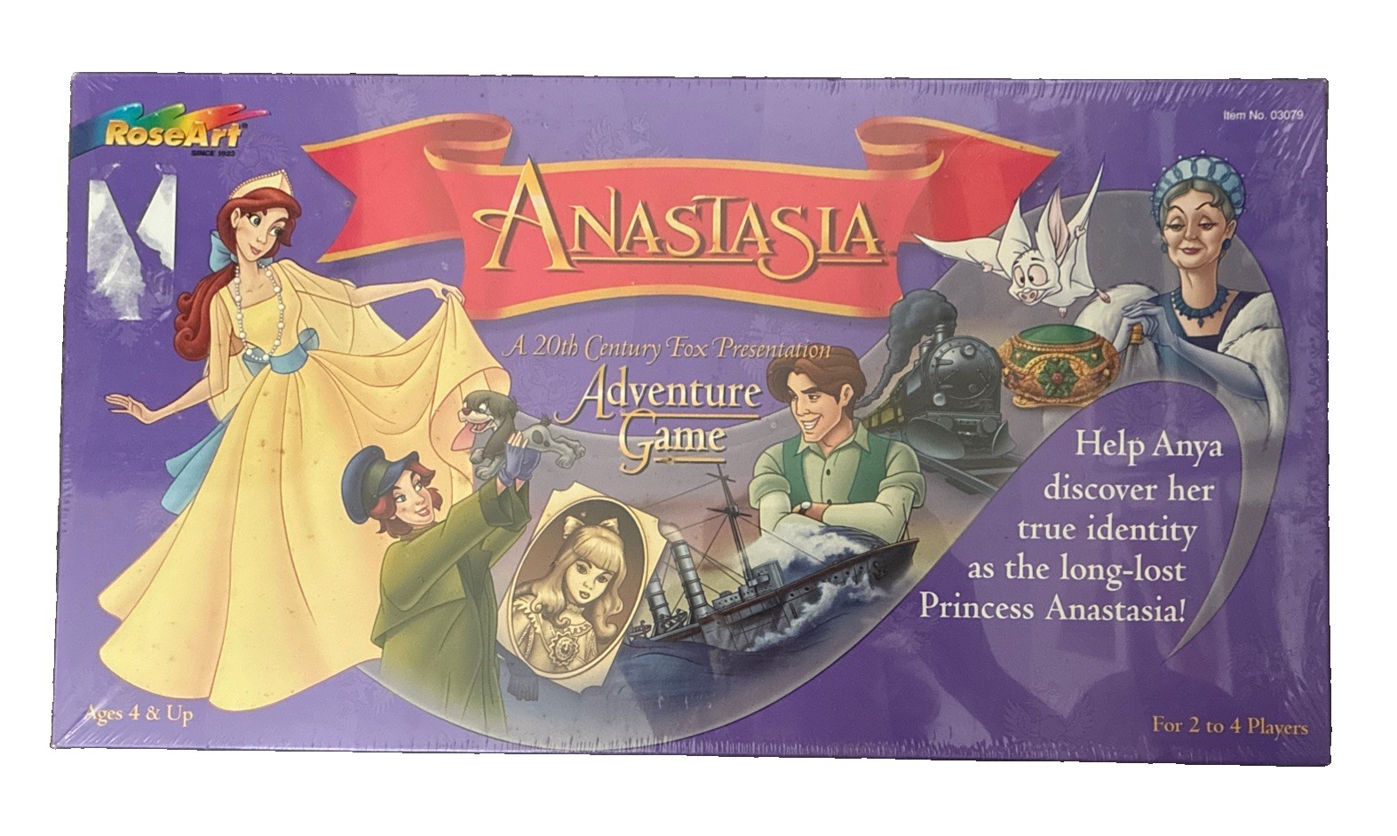 Vintage 1997 Rose Art Anastasia Adventure Game 20th Century Fox -NEW!