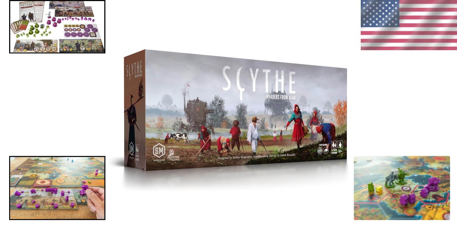 Invaders from Afar for Scythe – 2 New Factions, 140 Min Gameplay, Solo Option