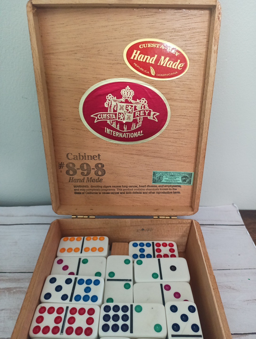 Vintage Ivory like Domino Tiles Complete Set