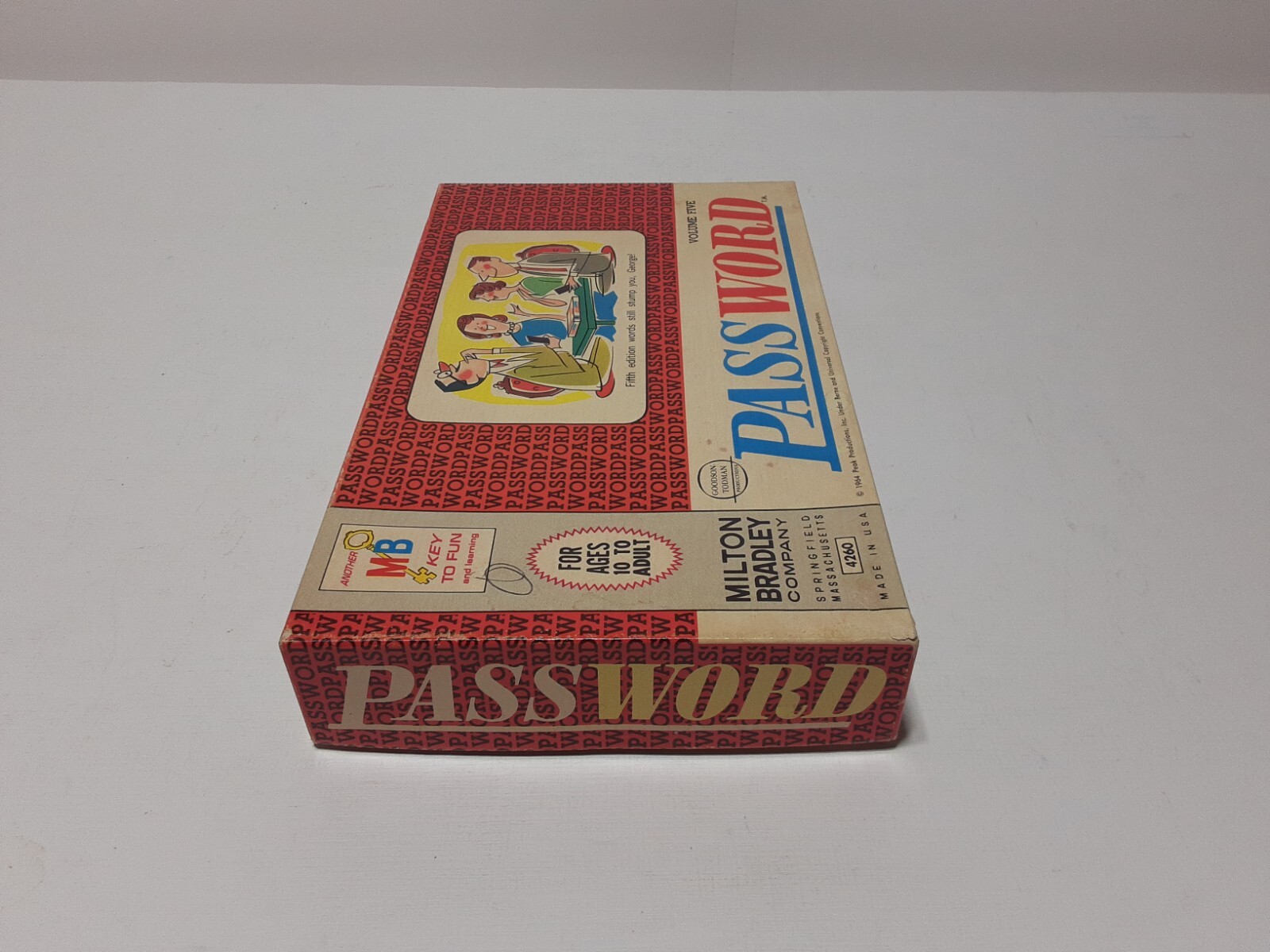 Vintage Milton Bradley Password Game 1964 Volume 5 Original box #4260 Complete
