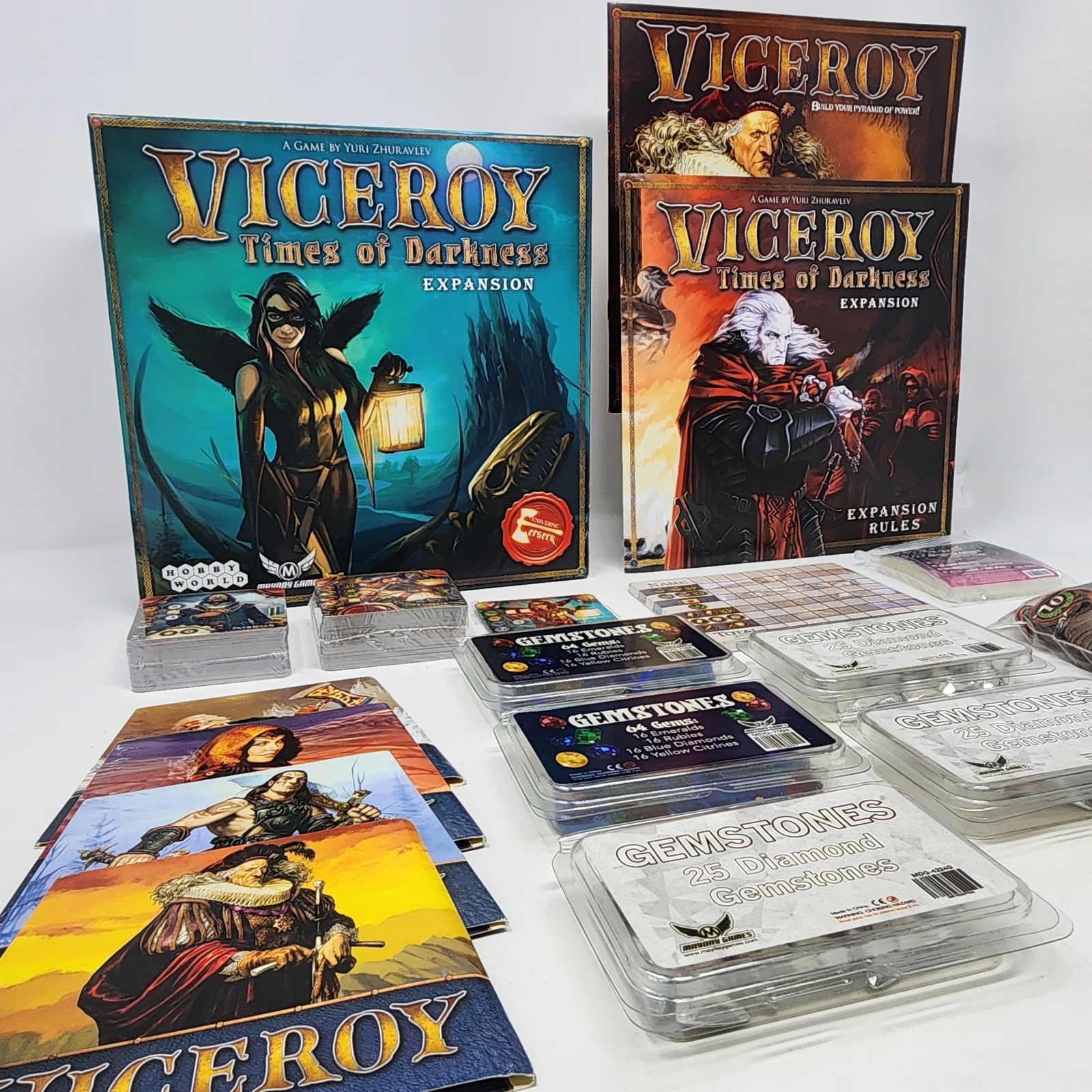 Viceroy + Times of Darkness Exp KS Gemstone Upgrade Sleeves OOP Open Box New