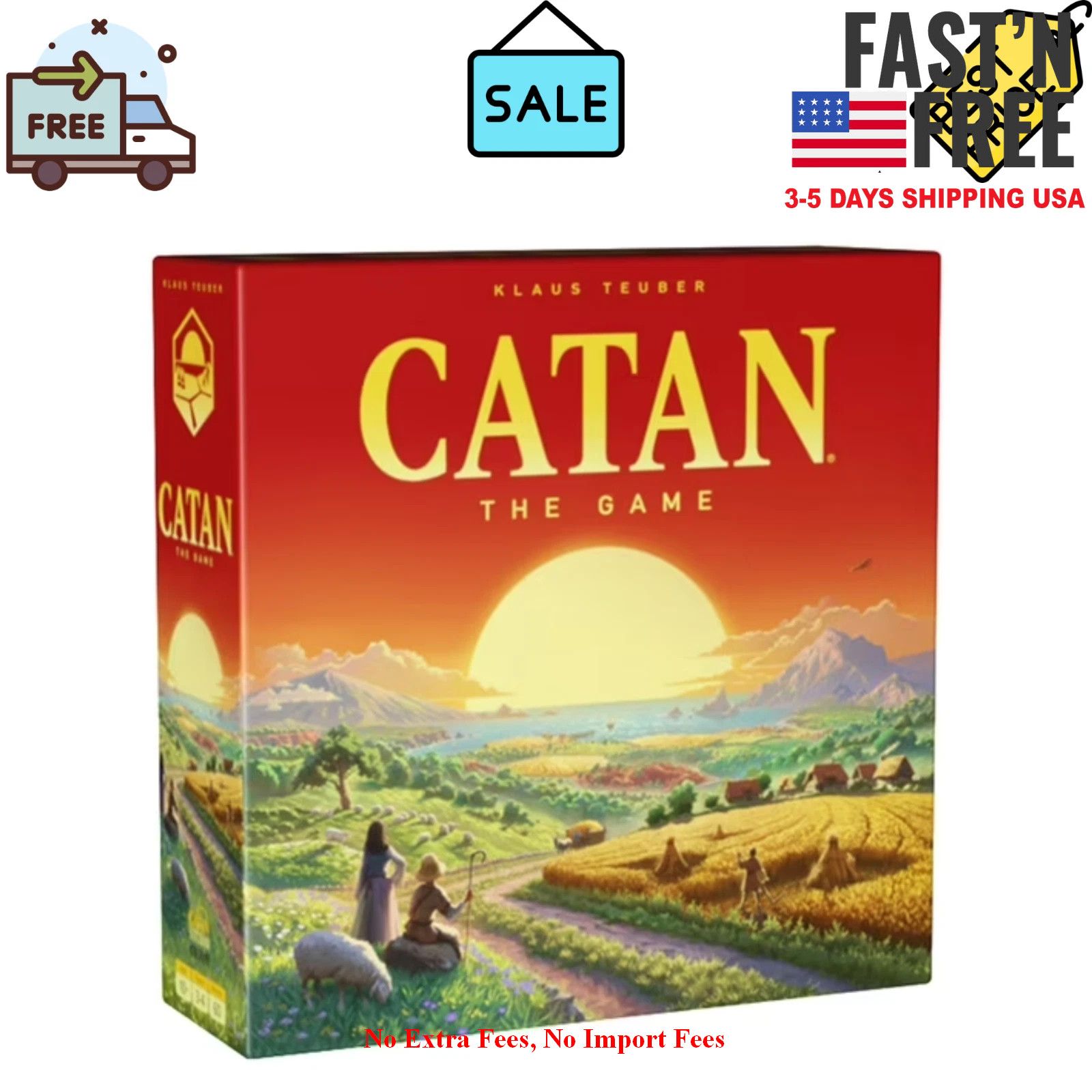 [HOT SALE] Catan – The Game Strategy Board Game for Ages 10 and up from Asmodee