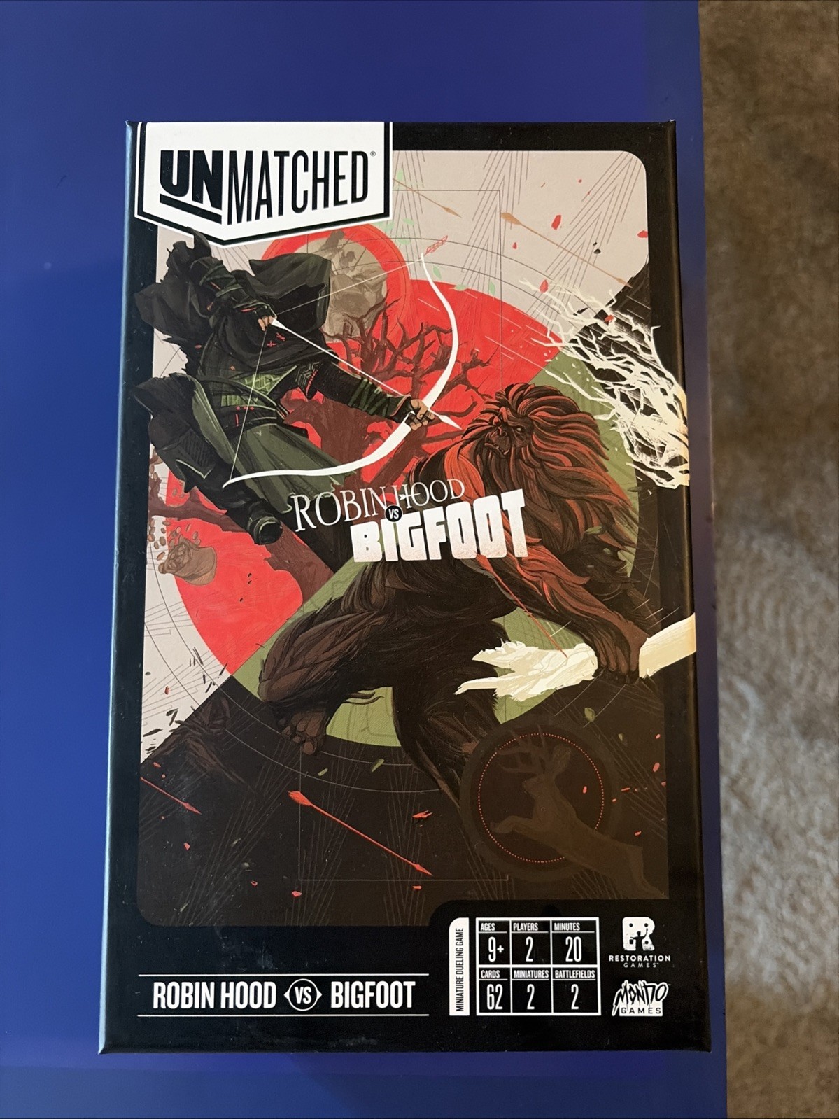 Unmatched: Robin Hood vs Bigfoot • Restoration / Mondo Games • Factory Sealed