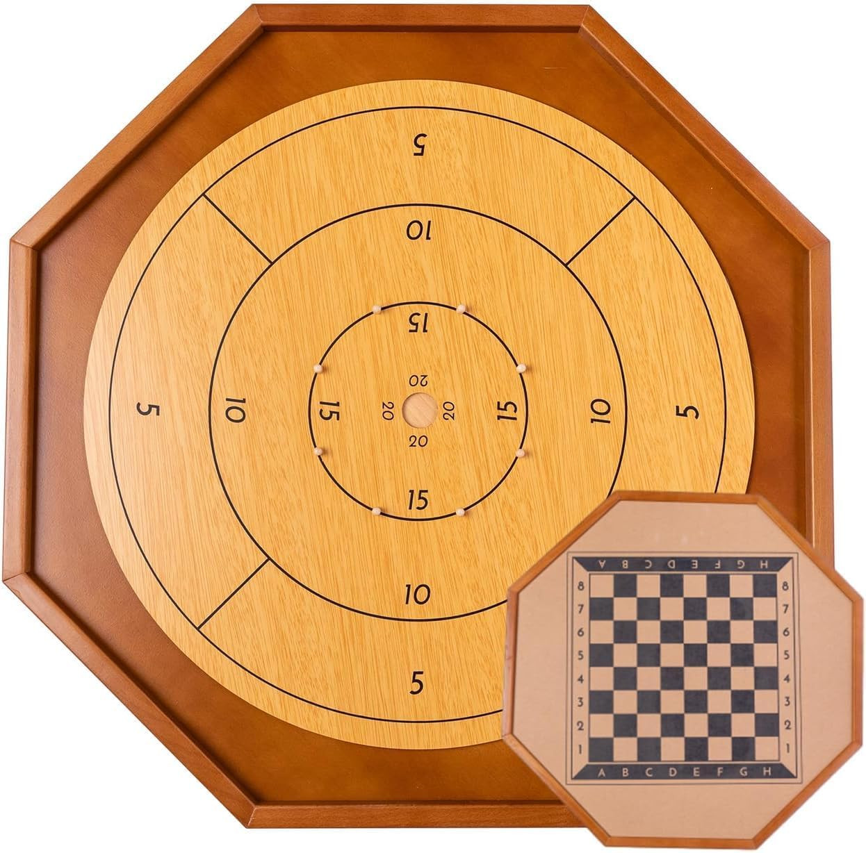 30 Inch Tournament Crokinole Board Game, Official Crokinole & Checkers | 26″ Pla