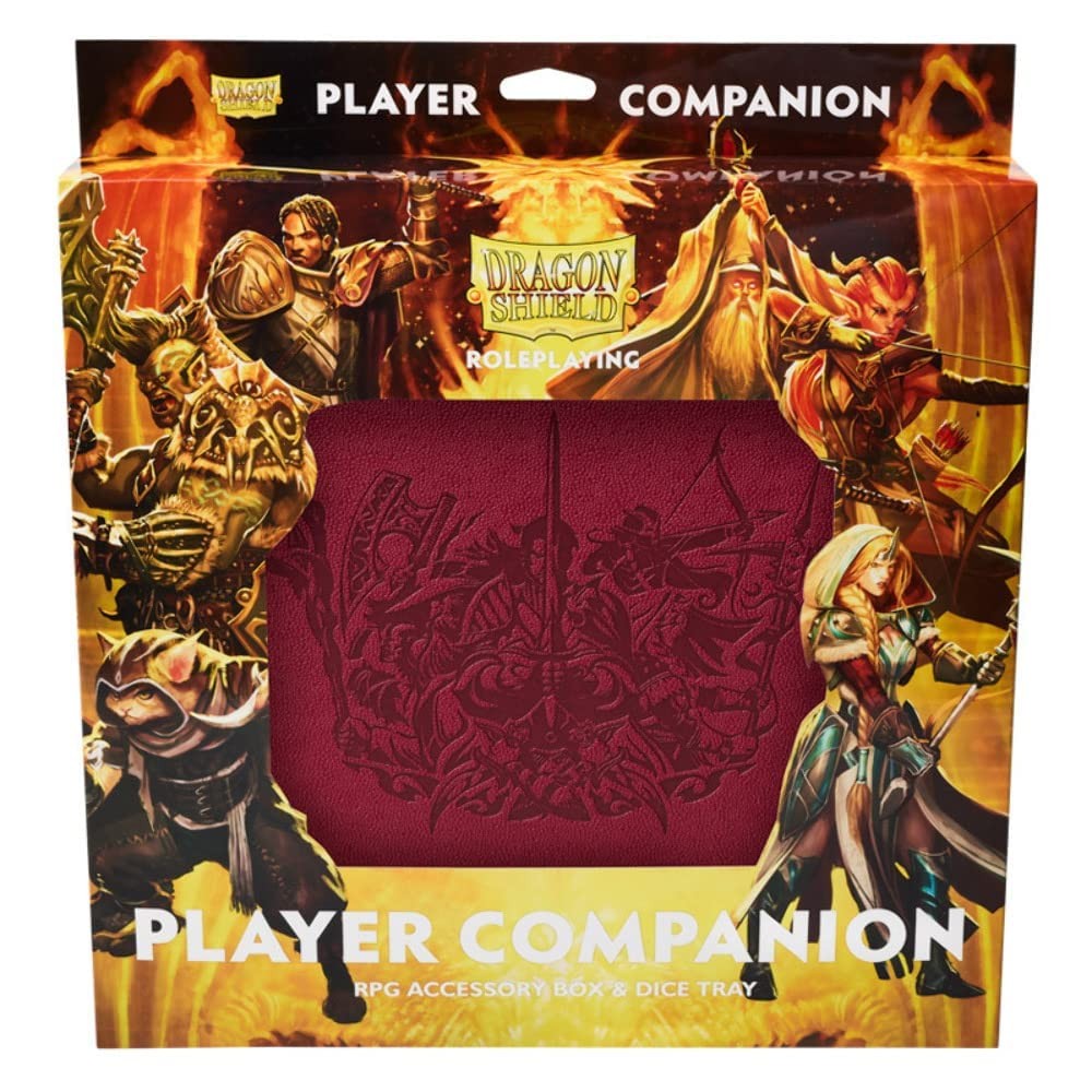 | RPG – Player Companion: Blood Red – Durable and Sturdy – Dice Tray & Player…