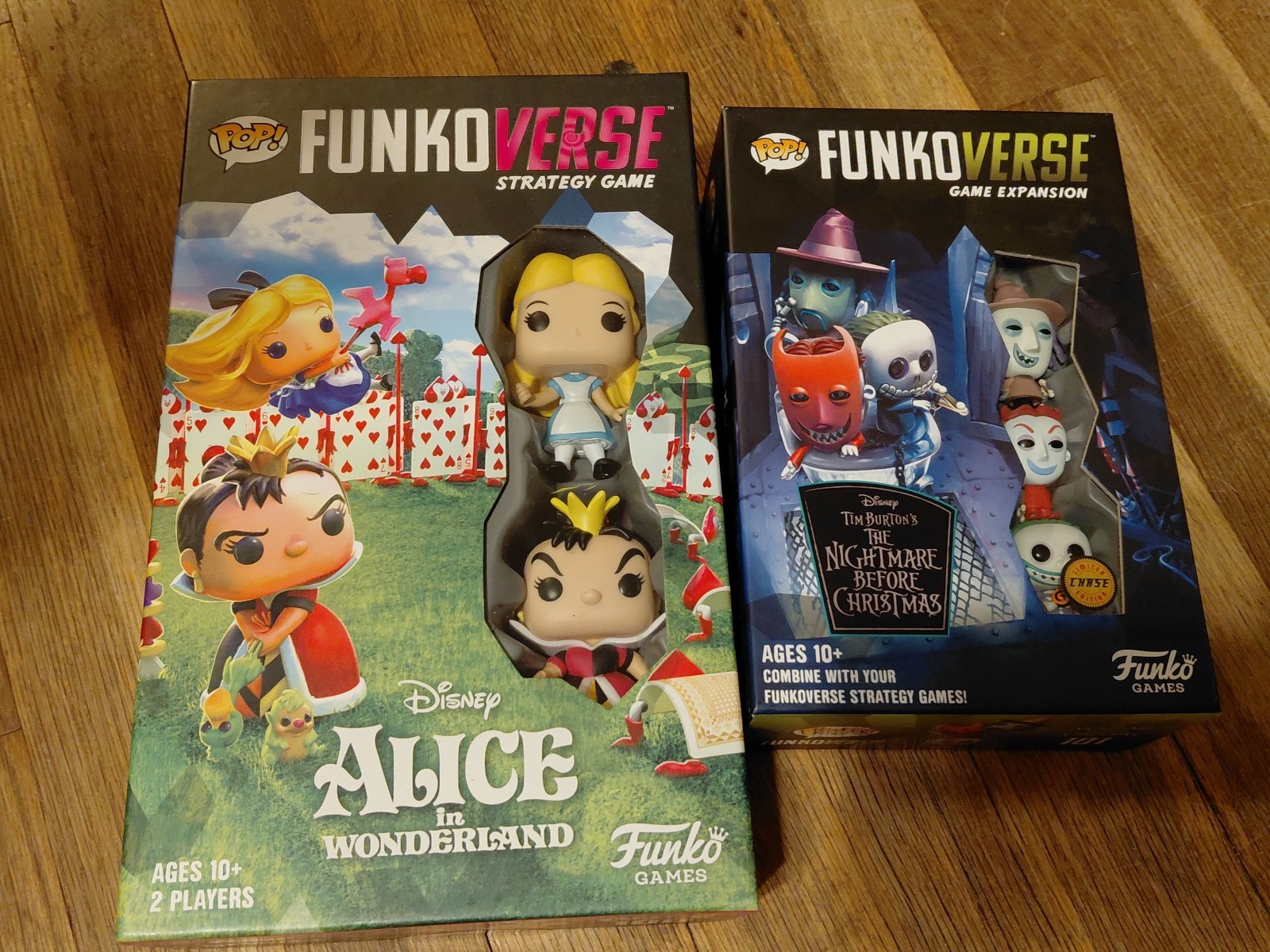 Pops FunkoVerse Game Disney Alice In Wonderland And Nightmare Before Christmas