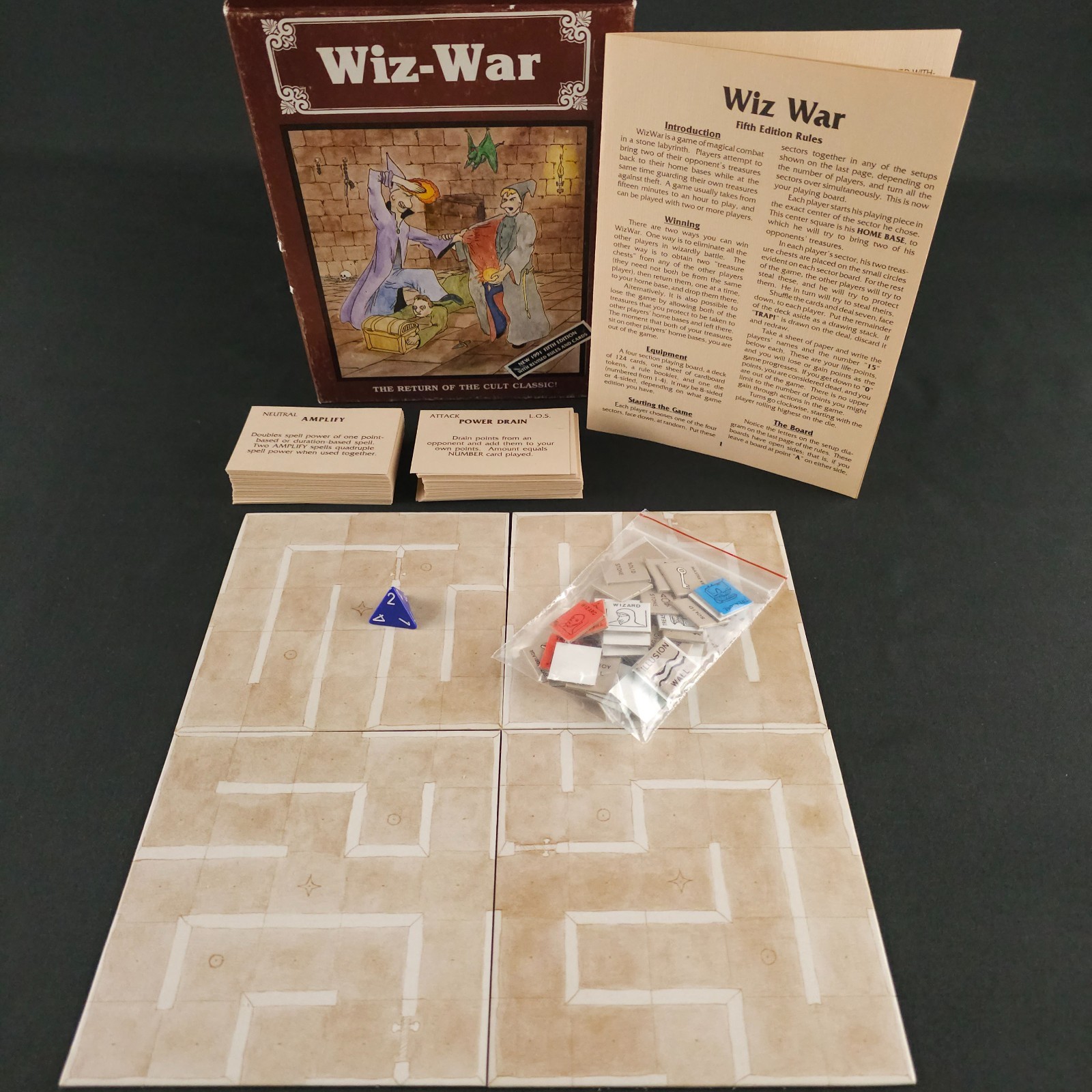 Vintage 1991 Wiz‑War 5th Edition Modular Board Game – Tom Jolly – Chessex #7000