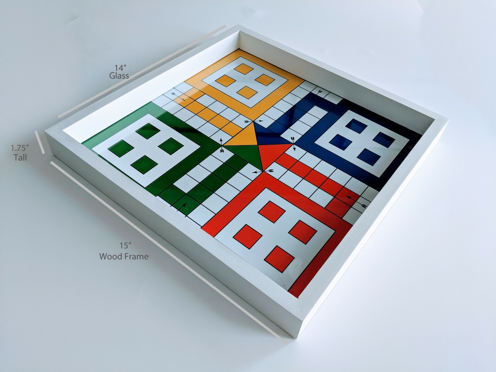 Ludo game board Glass Ludo Pachisi Dayakattam ludi Parcheesi Fei Xing Qi
