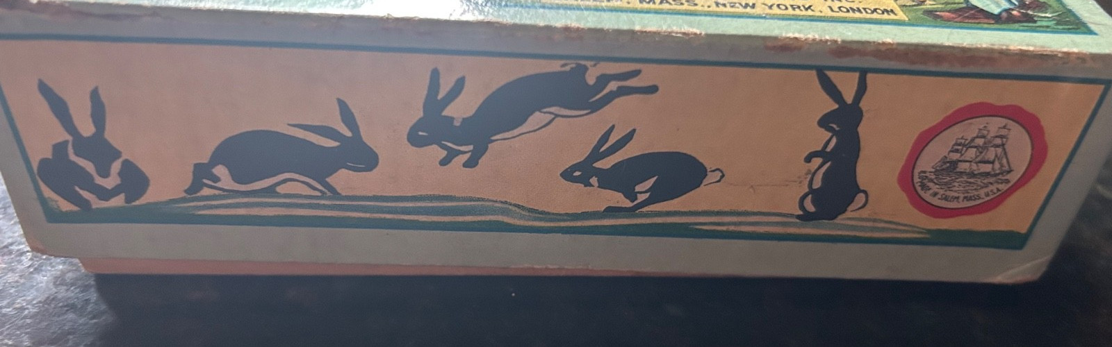 Vintage Bunny Tiddledy Winks Parker Brothers Game