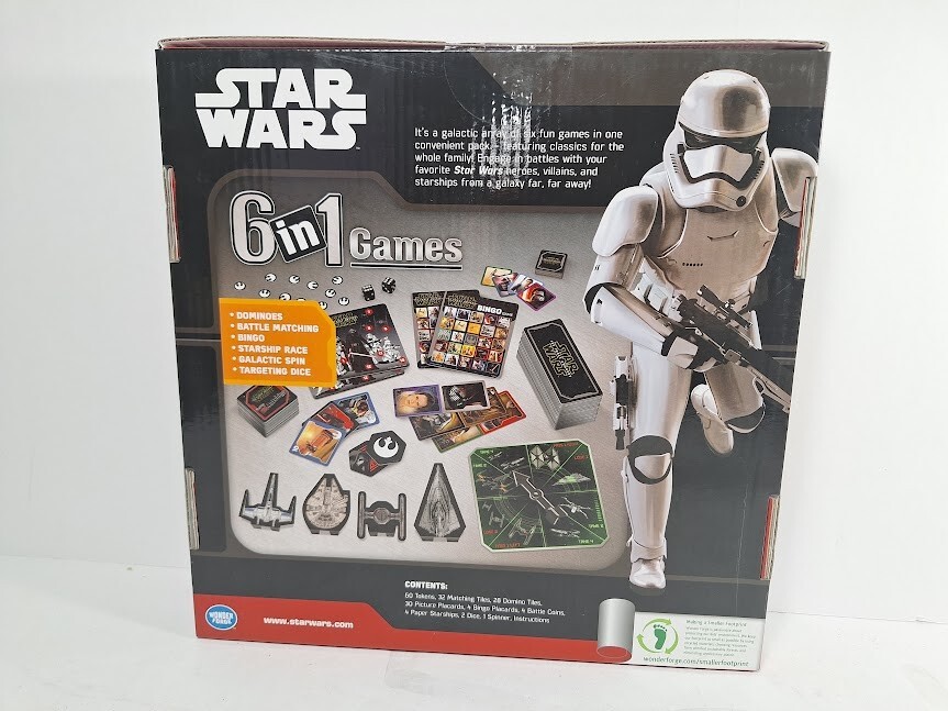 Star Wars 6 In 1 Party Board Game Wonder Forge Creative Unisex Kids 2015 Disney
