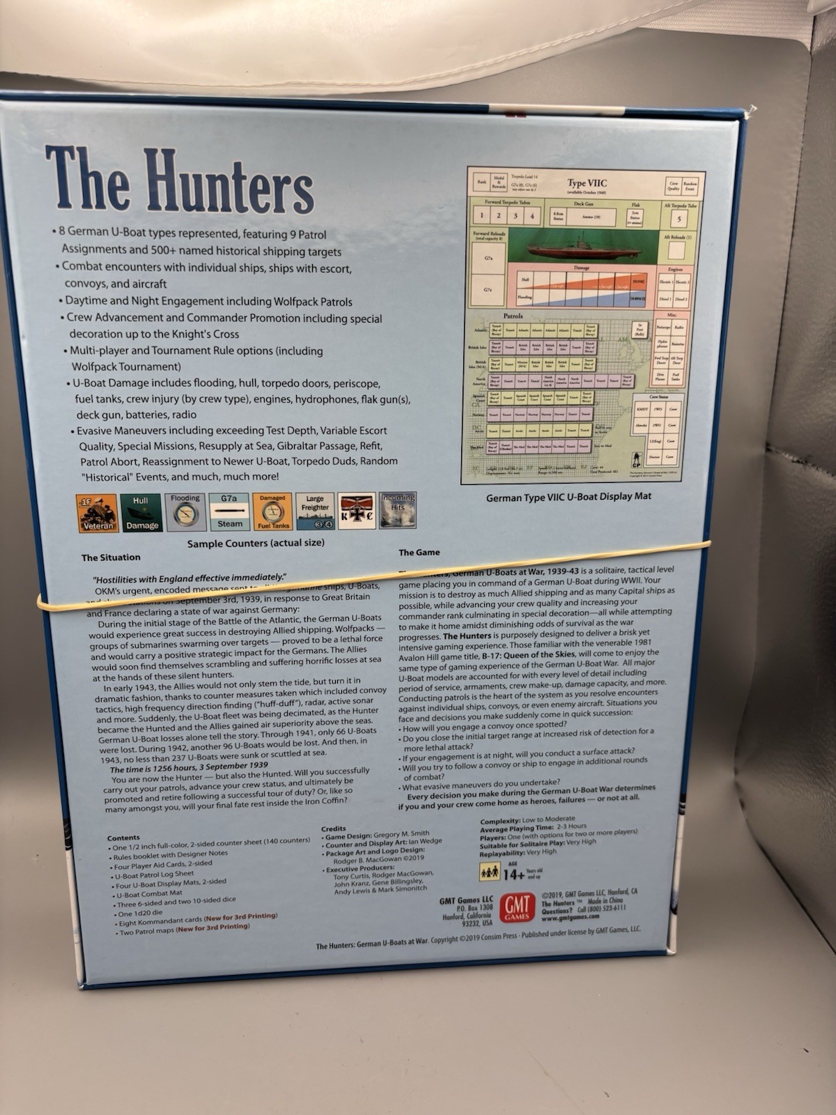 The Hunters: German U-Boats at War, 1939-43 Board Game GMT Games