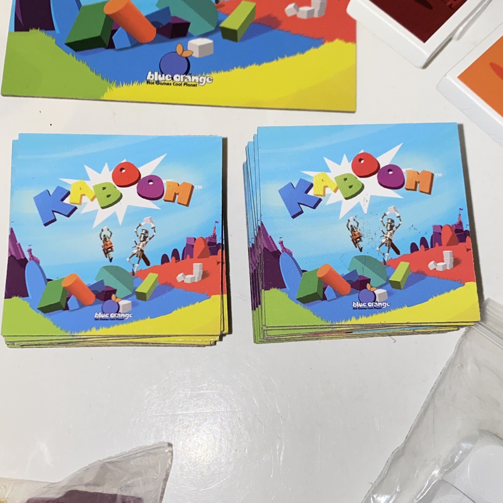 2013 Kaboom A Mad Dash To Build Or Crash Board Game Blue Orange Games Complete