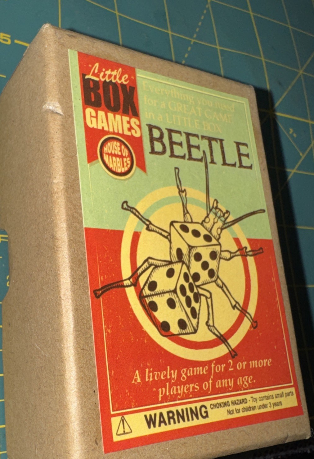 House Of Marbles – Little Box Game – Beetle Dice Game NEW In Damaged Box