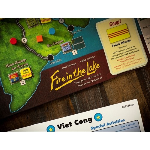 Fire in the Lake – Insurgency in Vietnam – 3rd Printing by GMT Games – SEALED