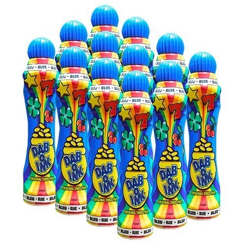 Dab-O-Ink One Dozen 4oz Blue Bingo Dauber 12 Count (Pack of 1),