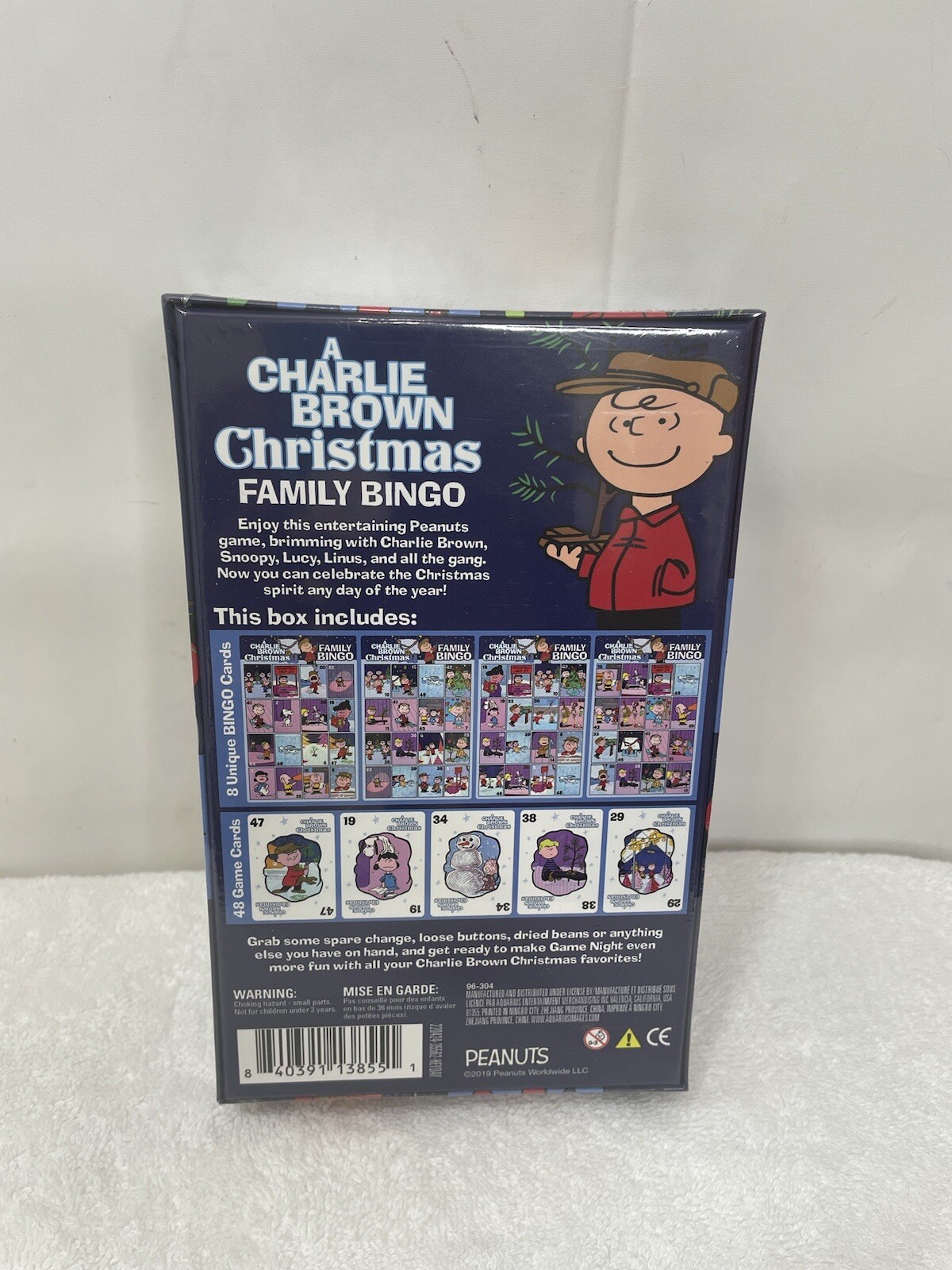 Charlie Brown Christmas Family Bingo Peanuts 2-18 player 8+ Years Family Fun