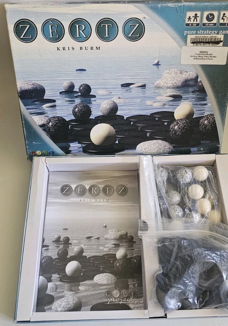 ZERTZ Abstract Strategy Board Game, 2 Players, Spiel des Jahres, Complete
