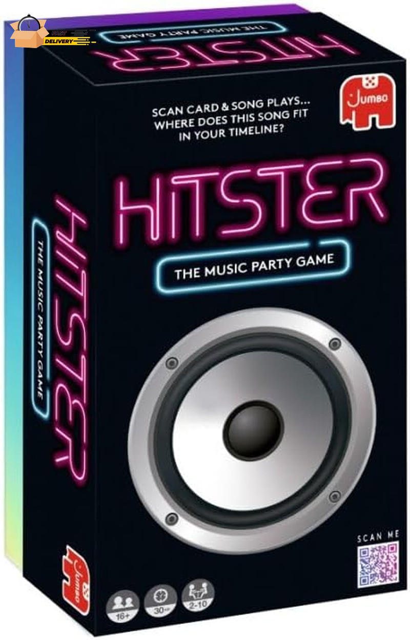 Hitster – the Music Fun Party Quiz Card Game, 2-10 Players – 300 plus Ico