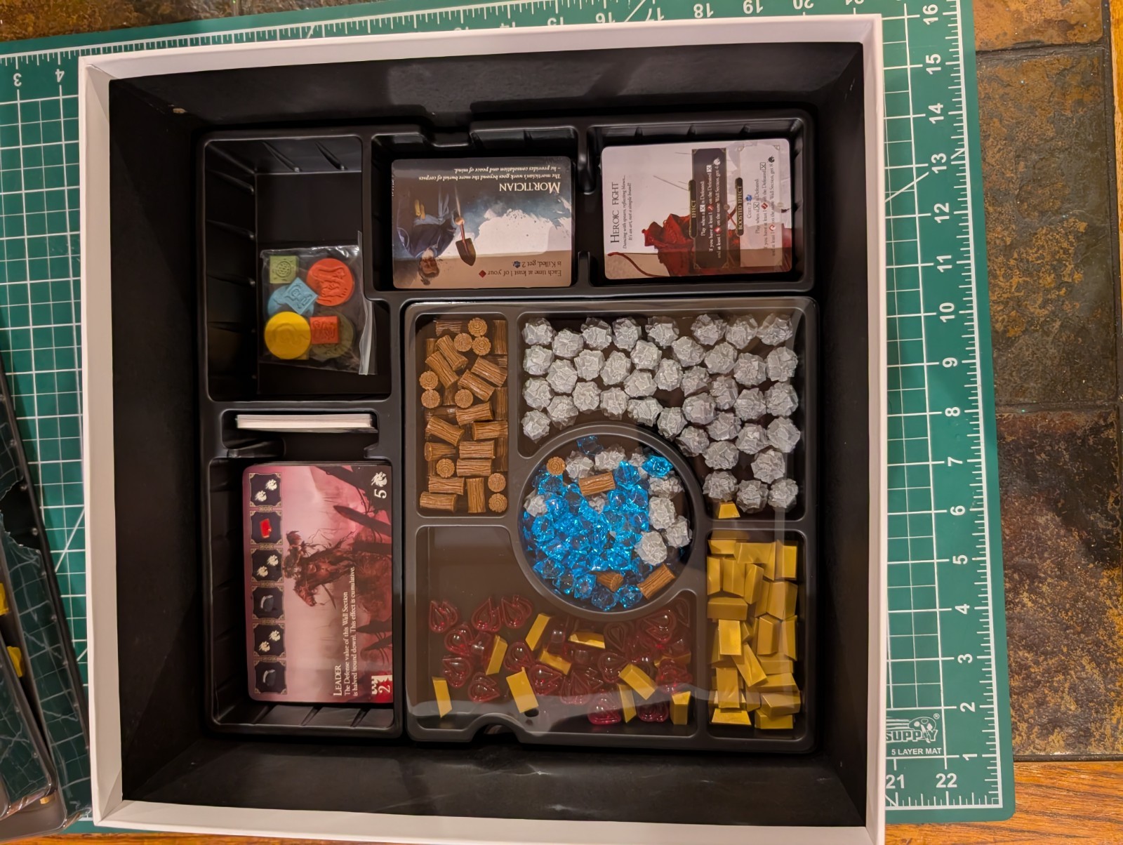 The Great Wall Bundle + Expansions + Playmat. New open box. Missing Rule book.