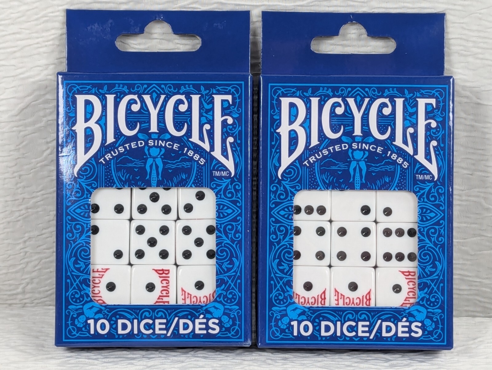 Bicycle – Dice / Die – Card Game Gambling – 10 dice per pack – 2 Pack