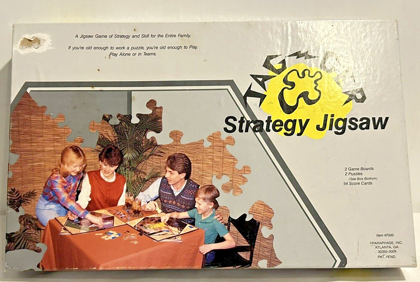 Vintage Jagger Strategy Jigsaw Board Puzzle Game #7000 Level 3 50 Pieces *NEW*
