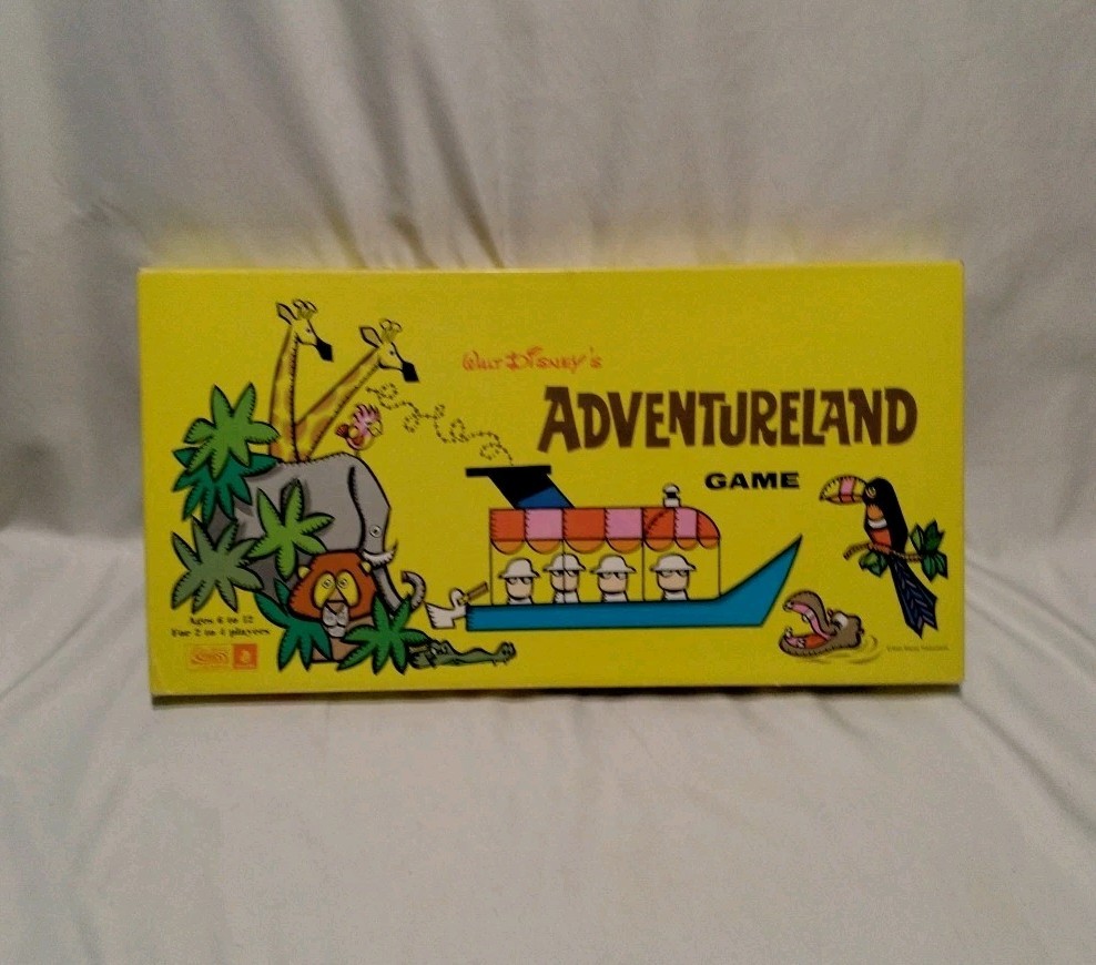 Adventureland Board Game 1950’s Toucan Cruise Disney Parker Brothers Unpunched