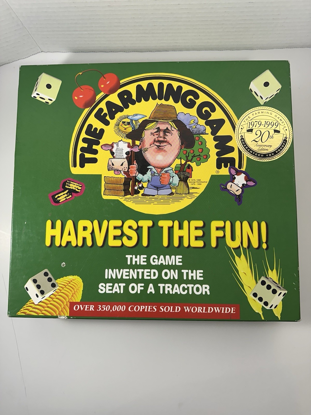 Harvest The Fun Farming Board Game 1999 Vintage 20th Anniversary Complete