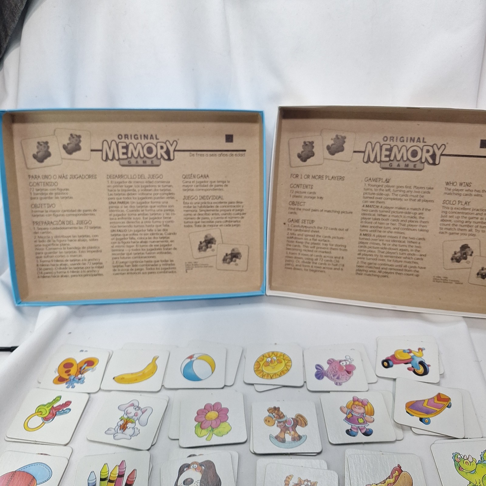 Vintage Original Memory Matching Game 2001 Milton Bradley *INCOMPLETE * 33 of 36